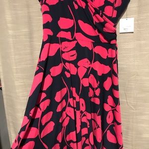 Liz Claiborne Sz 14 Faux Wrap Dress BNWT
